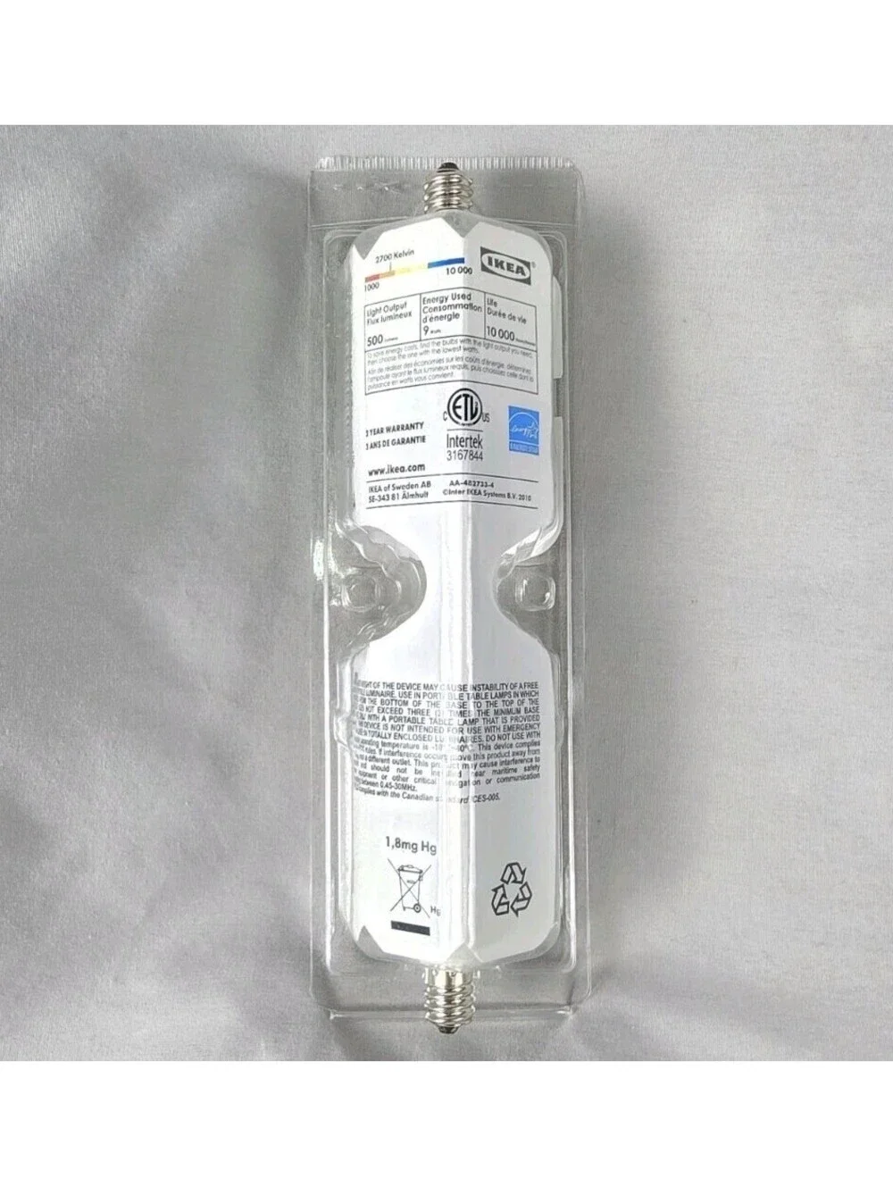 IKEA Sparsam E12 Fluorescent Bulbs 2 Pack Energy Efficient Light Bulbs